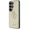 Custodia GUESS Fixed Glitter Big 4G Metal Logo per Samsung Galaxy S26 Ultra - Oro