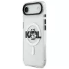 Karl Lagerfeld IML Choupette Sketch Logo Custodia MagSafe per iPhone Air, Trasparente