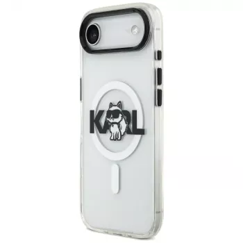 Karl Lagerfeld IML Choupette Sketch Logo Custodia MagSafe per iPhone Air, Trasparente