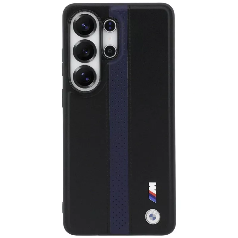 Custodia MagSafe BMW Perforated Stripe Logo per Samsung Galaxy S26 Ultra - blu