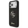 Custodia GUESS Fixed Glitter Big 4G per iPhone 18 Pro Max / 17 Pro Max - nero