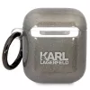 Custodia Karl Lagerfeld KLA2HNKCTGK per AirPods 1/2 nero glitter Karl & Choupette