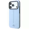 Custodia MagSafe Mercedes Leder Semi Wrap Iconic Line per iPhone 18 Pro / 17 Pro - blu