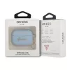 Custodia Guess GUAPLSCHSB per AirPods Pro blu silicone charm Heart Collection