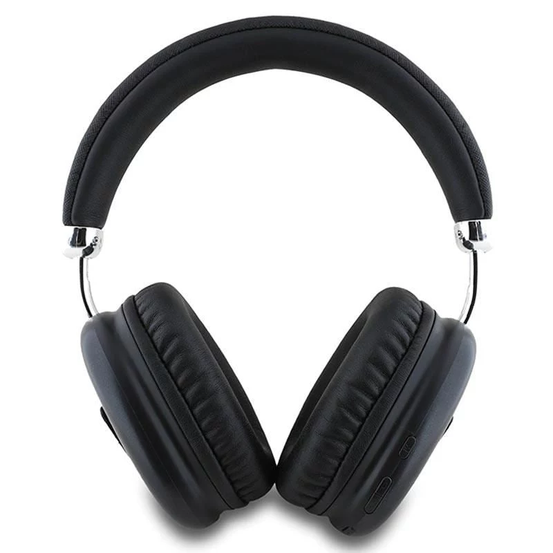 Cuffie over-ear Bluetooth 5.3 GUESS con logo triangolare metallico - nero