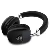 Cuffie over-ear Bluetooth 5.3 GUESS con logo triangolare metallico - nero