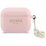 GUESS Custodia in silicone 4G Charm per AirPods Pro 3, Rosa
