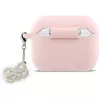 GUESS Custodia in silicone 4G Charm per AirPods Pro 3, Rosa