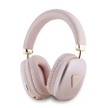 Cuffie on-ear Bluetooth GUESS Metallic Triangle Logo V5.3 rosa