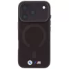 Custodia MagSafe BMW M IML Frosted Metal Logo & Trims per iPhone 18 Pro / 17 Pro - bordeaux
