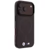 Custodia MagSafe BMW M IML Frosted Metal Logo & Trims per iPhone 18 Pro / 17 Pro - bordeaux