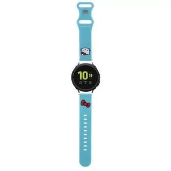 Cinturino universale in silicone Hello Kitty HKUWMSCHBLB, Kitty Head, blu, 20 mm