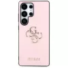 Custodia GUESS Grained Big 4G Logo Small Classic Logo per Samsung Galaxy S25 Ultra - rosa