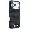 Custodia MagSafe BMW M Carbon Metal Logo per iPhone 18 Pro Max / 17 Pro Max - nero