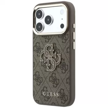Custodia GUESS 4G & Big Resin Logo per iPhone 17 Pro / 18 Pro - marrone