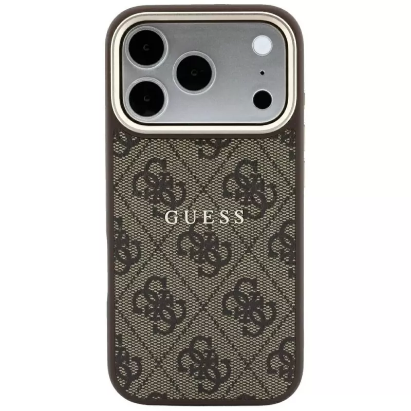Custodia MagSafe GUESS Embossed 4G Classic per iPhone 17 Pro Max / 18 Pro Max - marrone