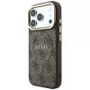 Custodia MagSafe GUESS Embossed 4G Classic per iPhone 17 Pro / 18 Pro - marrone