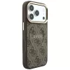 Custodia MagSafe GUESS Embossed 4G Classic per iPhone 17 Pro / 18 Pro - marrone