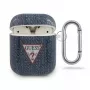 Custodia GUESS GUACA2TPUJULDB per AirPods 1/2 blu scuro Jeans Collection