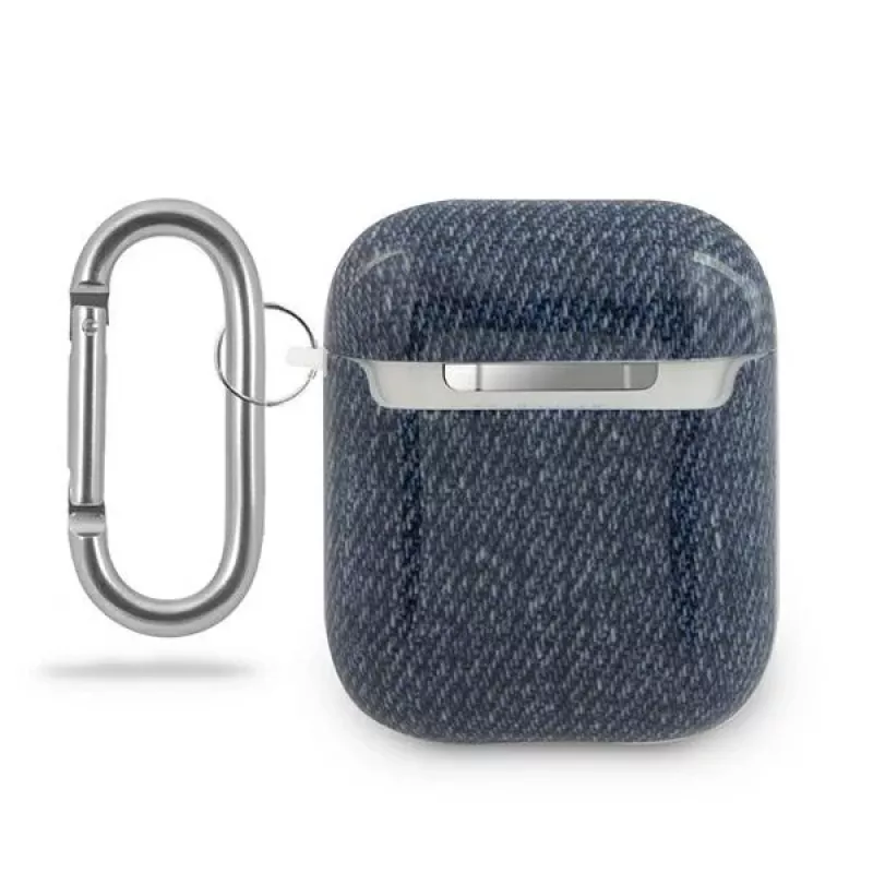 Custodia GUESS GUACA2TPUJULDB per AirPods 1/2 blu scuro Jeans Collection
