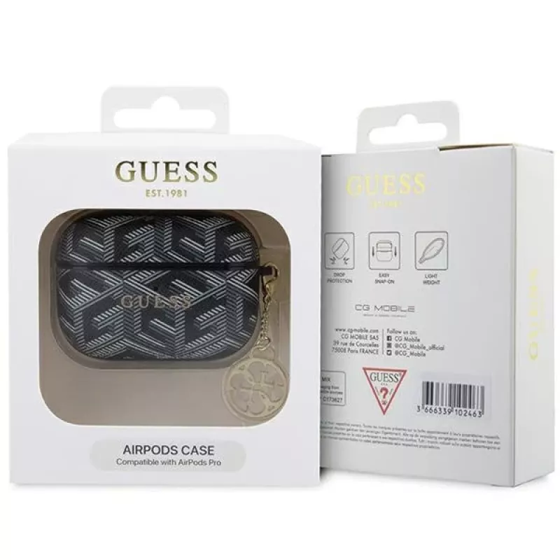Custodia GUESS GCube Charm per AirPods Pro - nero