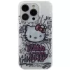 Custodia rigida Hello Kitty HKHCP15XHDGPHT per iPhone 15 Pro Max 6,7 pollici bianca IML Kitty On Bricks Graffiti