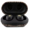 Guess GUTWSP4EGW auricolari true wireless con custodia di ricarica, Bluetooth 5.3, ENC, marrone 4G Metal