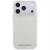 Custodia MagSafe Karl Lagerfeld con logo allungato in grana per iPhone 18 Pro / 17 Pro - beige