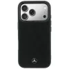 Custodia MagSafe Mercedes-Benz in pelle Crossed Lines per iPhone 18 Pro / 17 Pro - nero