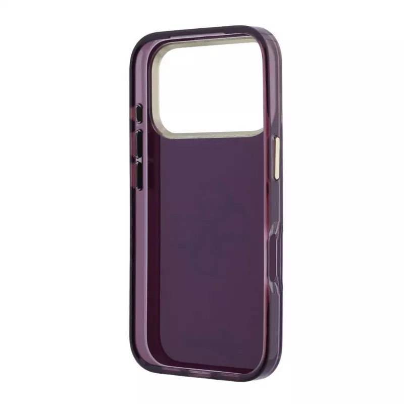 Custodia posteriore GUESS 4G Script Metal per Apple iPhone 18 Pro / 17 Pro - bordeaux