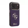 Custodia posteriore GUESS 4G Script Metal per Apple iPhone 18 Pro / 17 Pro - bordeaux