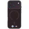 Custodia MagSafe BMW M IML Frosted Metal Logo & Trims per iPhone 18 Pro Max / 17 Pro Max - bordeaux