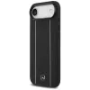 Mercedes-Benz Custodia MagSafe in pelle con motivo a stelle e strisce per iPhone Air, Nero