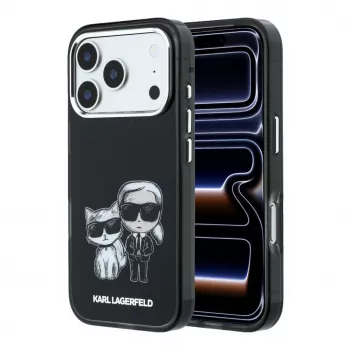 Custodia MagSafe Karl Lagerfeld Karl & Choupette Bodies Sketch Print per iPhone 18 Pro Max / 17 Pro Max - nero