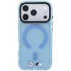 BMW M Custodia IML Frosted con logo in metallo e MagSafe per iPhone 18 Pro Max / 17 Pro Max - Blu