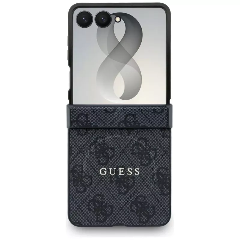 GUESS Custodia MagSafe 4G Classic per Samsung Galaxy Z Flip8 - Nero