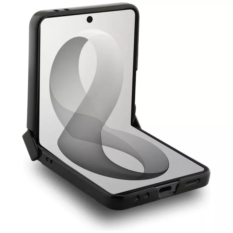 GUESS Custodia MagSafe 4G Classic per Samsung Galaxy Z Flip8 - Nero