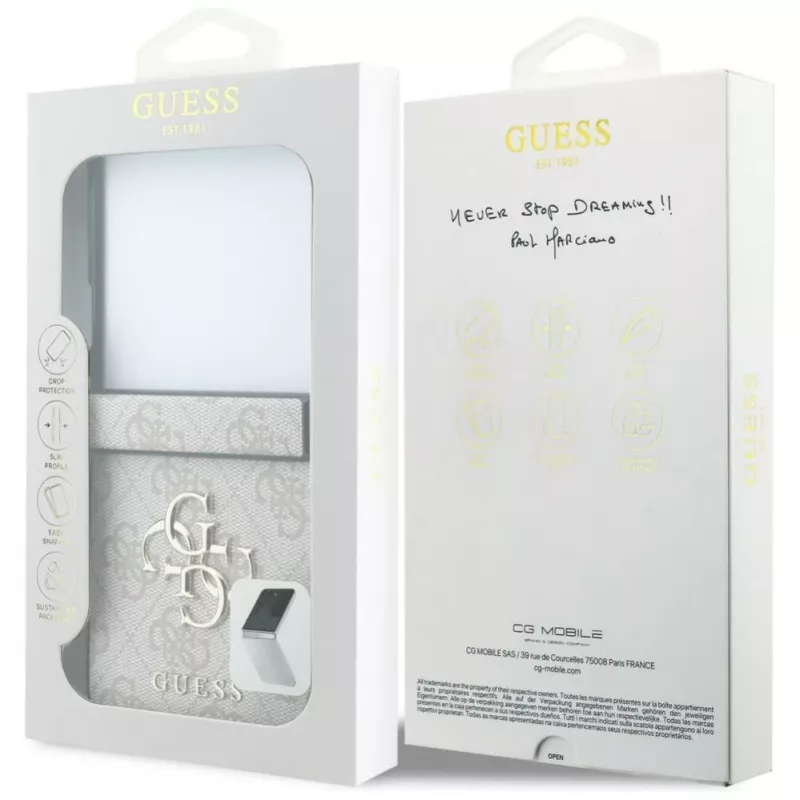 GUESS Custodia rigida 4G Big Logo per Samsung Galaxy Z Flip5 - Rosa