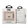 Karl Lagerfeld KLA3UKHGD Custodia per AirPods 3 glitter oro testa di Karl