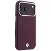 BMW Custodia MagSafe Sign Inclined Deboss Letters per iPhone 18 Pro Max / 17 Pro Max - Bordeaux