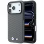 BMW M Custodia MagSafe Carbon Metal Logo per iPhone 18 Pro Max / 17 Pro Max - Grigio