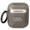 Karl Lagerfeld KLA2HNIKTCK Custodia per AirPods 1/2 nera testa di Karl