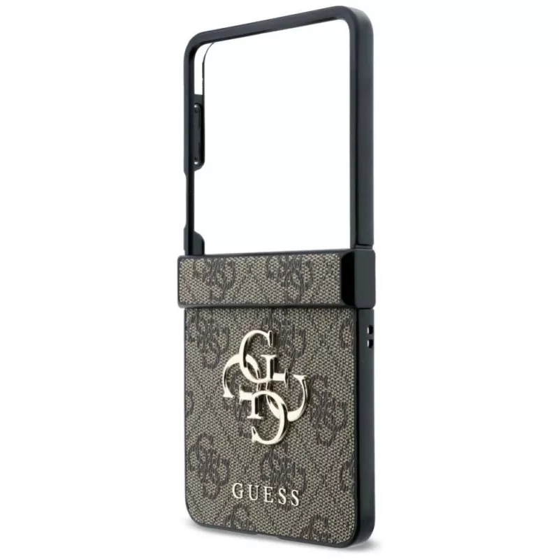 GUESS Custodia rigida Big 4G Logo per Samsung Galaxy Z Flip4 - Marrone