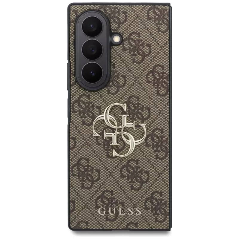 Guess Custodia Big 4G Logo per Samsung Galaxy Z Fold 8 Ultra - Marrone