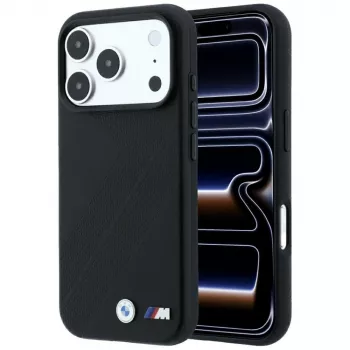 BMW M Custodia MagSafe Tire Track Metall-Logo per iPhone 18 Pro Max / 17 Pro Max - Nero