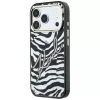 Karl Lagerfeld Custodia MagSafe IML Signature Zebra Glitter per iPhone 18 Pro / 17 Pro - Oro