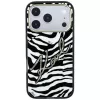 Karl Lagerfeld Custodia MagSafe IML Signature Zebra Glitter per iPhone 18 Pro / 17 Pro - Oro