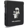 Karl Lagerfeld Custodia Karl & Choupette Saffiano Pins per Samsung Galaxy Z Flip8 - Nero