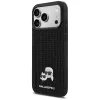 Karl Lagerfeld Custodia Rhinestones Karl & Choupette Pin per iPhone 17 Pro Max - Nero