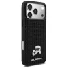 Karl Lagerfeld Custodia Rhinestones Karl & Choupette Pin per iPhone 17 Pro Max - Nero